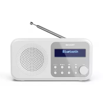 Sharp DR-P420(WH) Tokyo Tragbares Digitalradio, Tragbar, Digital, DAB, DAB+, FM, Auto-Scan, Auto-Tuning, 2 W, AAC
