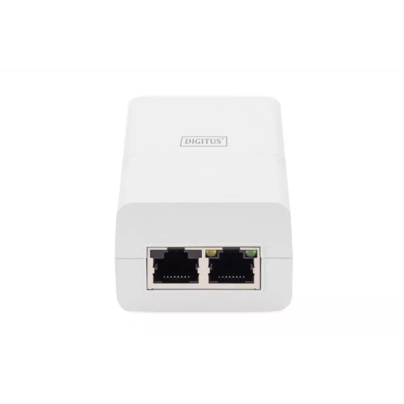 DIGITUS Gigabit Ethernet PoE+ Injector 802.3at, 30 W, kleines Gehäuse, weiß