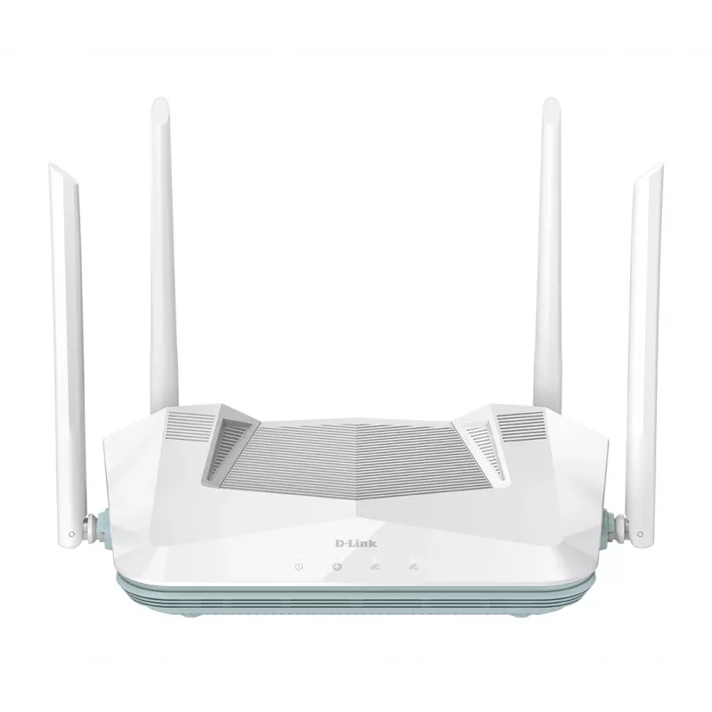 D-Link EAGLE PRO AI AX3200 Smart Router, Wi-Fi 6 (802.11ax), Dualband (2,4 GHz / 5 GHz), Ethernet LAN, Weiß, Desktop-/Stangen-Router