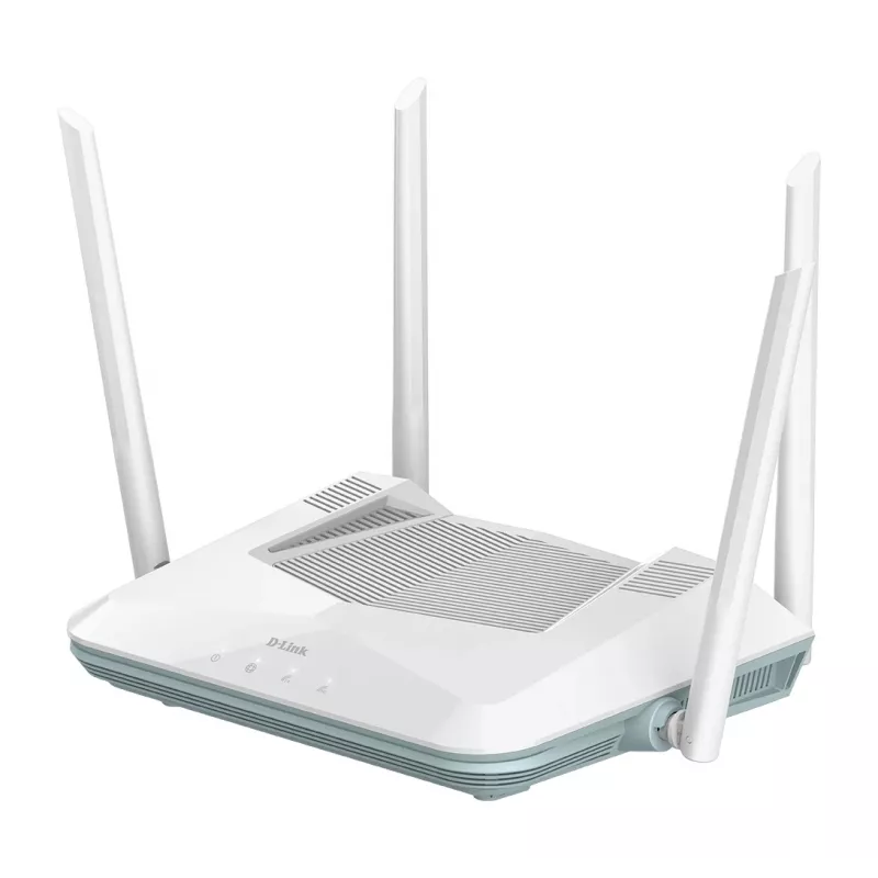 D-Link EAGLE PRO AI AX3200 Smart Router, Wi-Fi 6 (802.11ax), Dualband (2,4 GHz / 5 GHz), Ethernet LAN, Weiß, Desktop-/Stangen-Router
