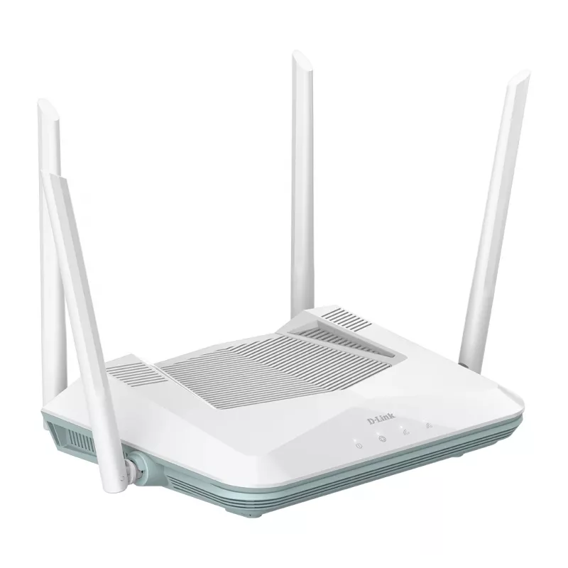 D-Link EAGLE PRO AI AX3200 Smart Router, Wi-Fi 6 (802.11ax), Dualband (2,4 GHz / 5 GHz), Ethernet LAN, Weiß, Desktop-/Stangen-Router