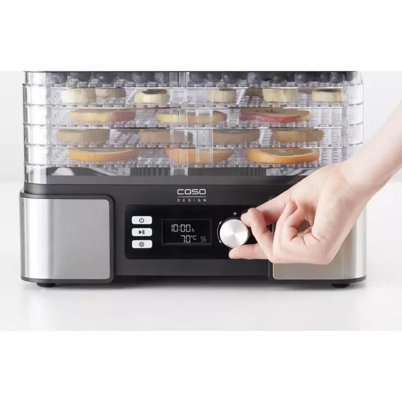 Dörrautomat Caso DH 450 — 5 Einsätze, Leistung 370–450 W