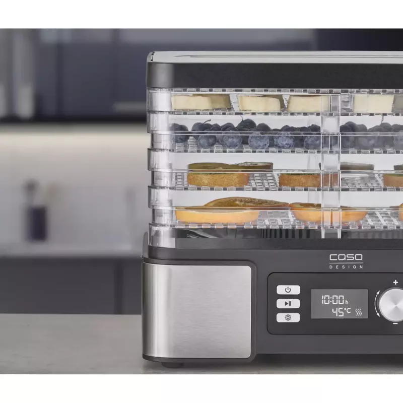 Dörrautomat Caso DH 450 — 5 Einsätze, Leistung 370–450 W