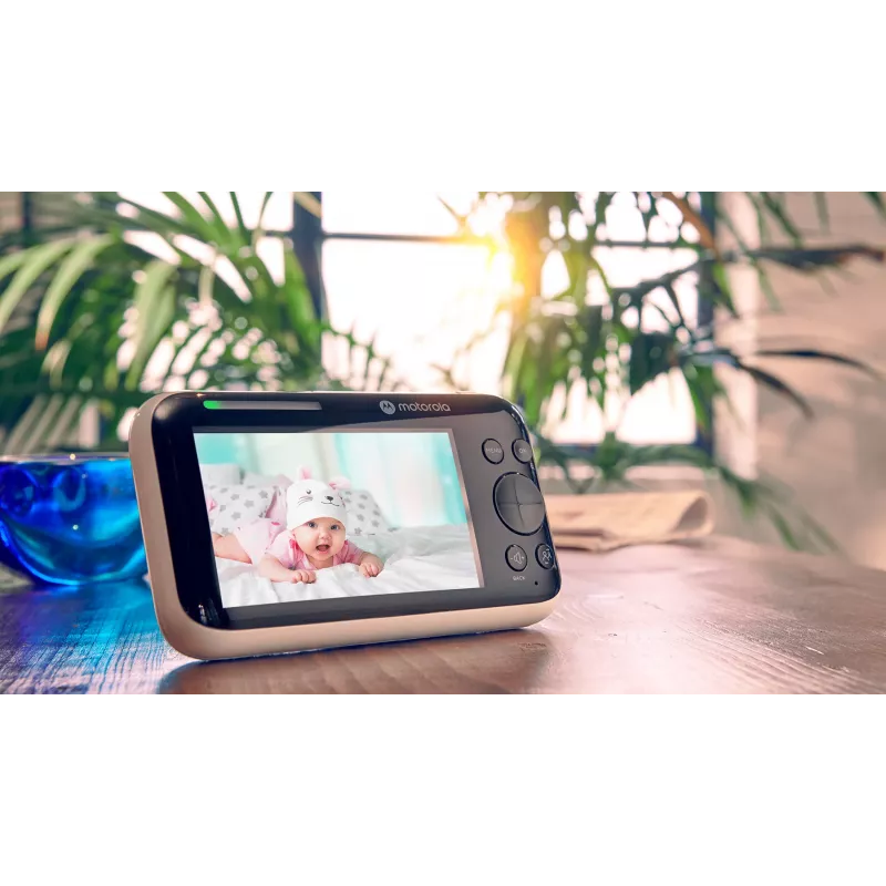 Video-Babyphone Motorola PIP1500 mit 5 Zoll Display, 480×272, 2,4 GHz FHSS, 300 m Reichweite, 2800 mAh Akku