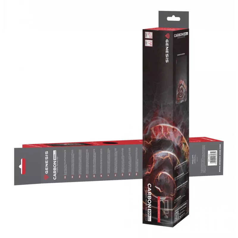 GENESIS Carbon 500 Maxi Lava G2 Gaming-Mauspad Mehrfarbig