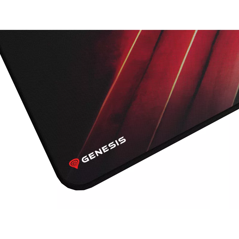 GENESIS Carbon 500 Maxi Flash G2 Gaming-Mauspad Schwarz, Rot