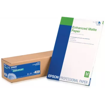 Epson Enhanced Matte Paper, 24 Zoll x 30,5 m, 189g/m², 30,5 m, 60,9 cm, 61 cm (24 Zoll), Matt, 265 µm, 189 g/m²