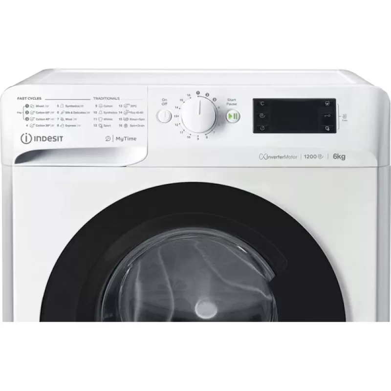 Indesit MTWSE 61294 WK EE Waschmaschine Frontlader 6 kg 1151 U/min Weiß
