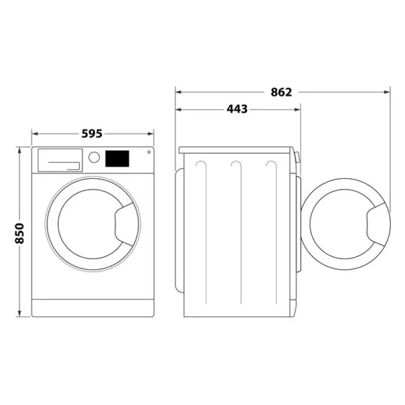 Indesit MTWSA 61294 WK EE Waschmaschine Frontlader 6 kg 1151 U/min Weiß