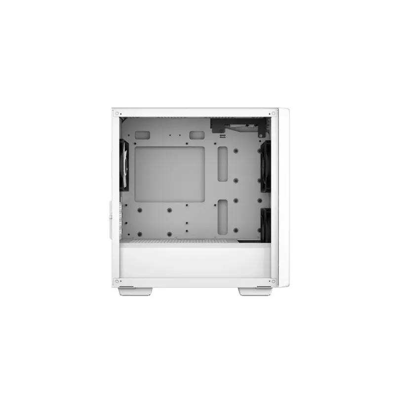 PC-Gehäuse DeepCool CC360 WH ARGB Mini Tower Weiß — Micro-ATX/Mini-ITX, gehärtetes Glas, 2x 3,5 Zoll + 3x 2,5 Zoll, 2x Front 120-mm-Lüfter