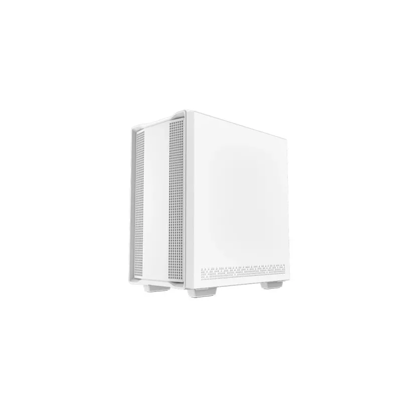 PC-Gehäuse DeepCool CC360 WH ARGB Mini Tower Weiß — Micro-ATX/Mini-ITX, gehärtetes Glas, 2x 3,5 Zoll + 3x 2,5 Zoll, 2x Front 120-mm-Lüfter