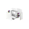 PC-Gehäuse DeepCool CC360 WH ARGB Mini Tower Weiß — Micro-ATX/Mini-ITX, gehärtetes Glas, 2x 3,5 Zoll + 3x 2,5 Zoll, 2x Front 120-mm-Lüfter