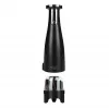 Salz- & Pfeffermühlenset Adler AD 4449B — Edelstahl/Schwarz, 150 ml Kapazität, Lithium-Batterie, 80×80×263 mm