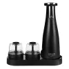 Salz- & Pfeffermühlenset Adler AD 4449B — Edelstahl/Schwarz, 150 ml Kapazität, Lithium-Batterie, 80×80×263 mm