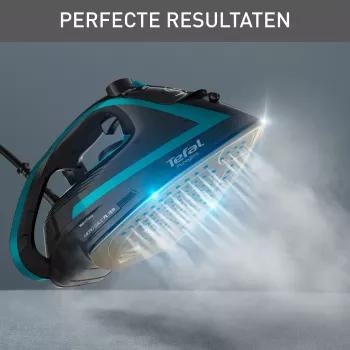 Tefal Puregliss FV8066 Dampfbügeleisen Durilium AirGlide Autoclean-Bügelsohle 3000 W Schwarz, Blau