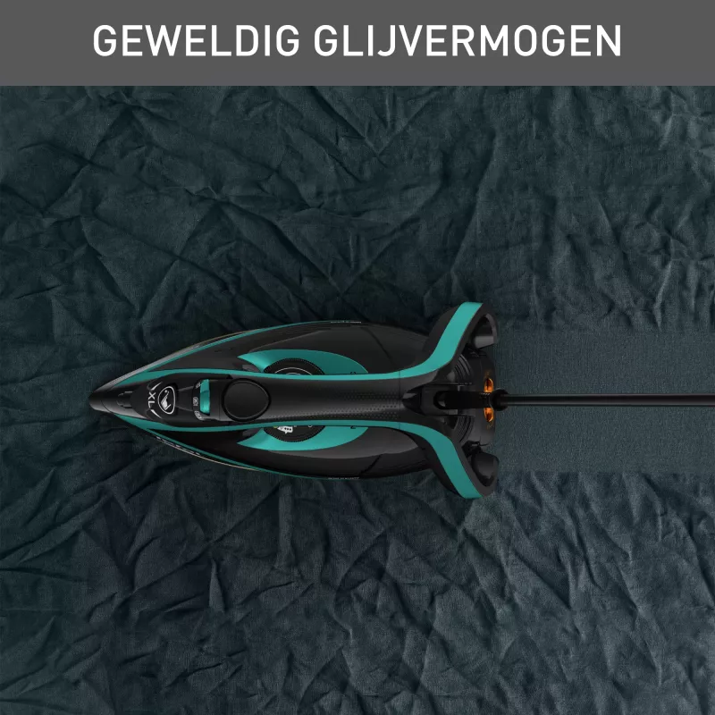 Tefal Puregliss FV8066 Dampfbügeleisen Durilium AirGlide Autoclean-Bügelsohle 3000 W Schwarz, Blau
