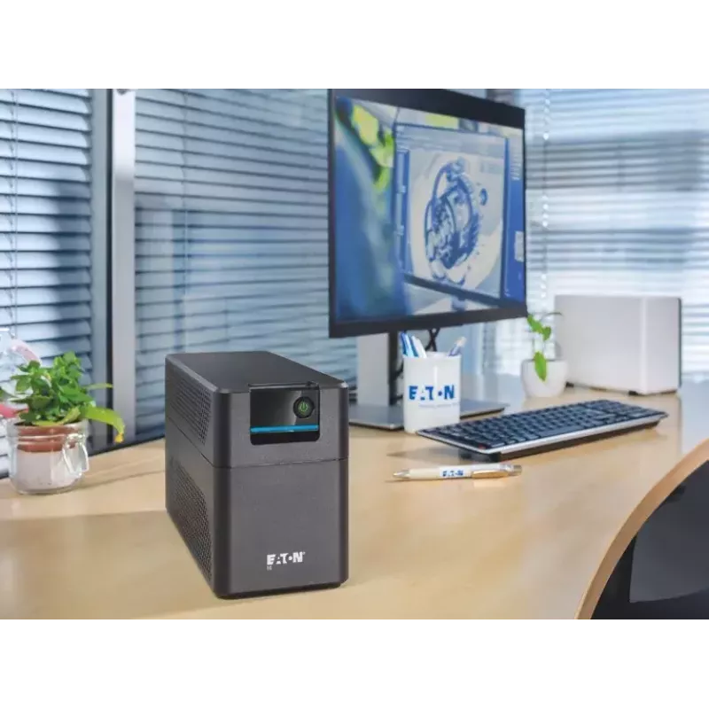 UPS Eaton 5E Gen2 1600 USB Line-Interactive 1,6 kVA / 900 W, 6× C13-Ausgänge, USB, Tower, schwarz