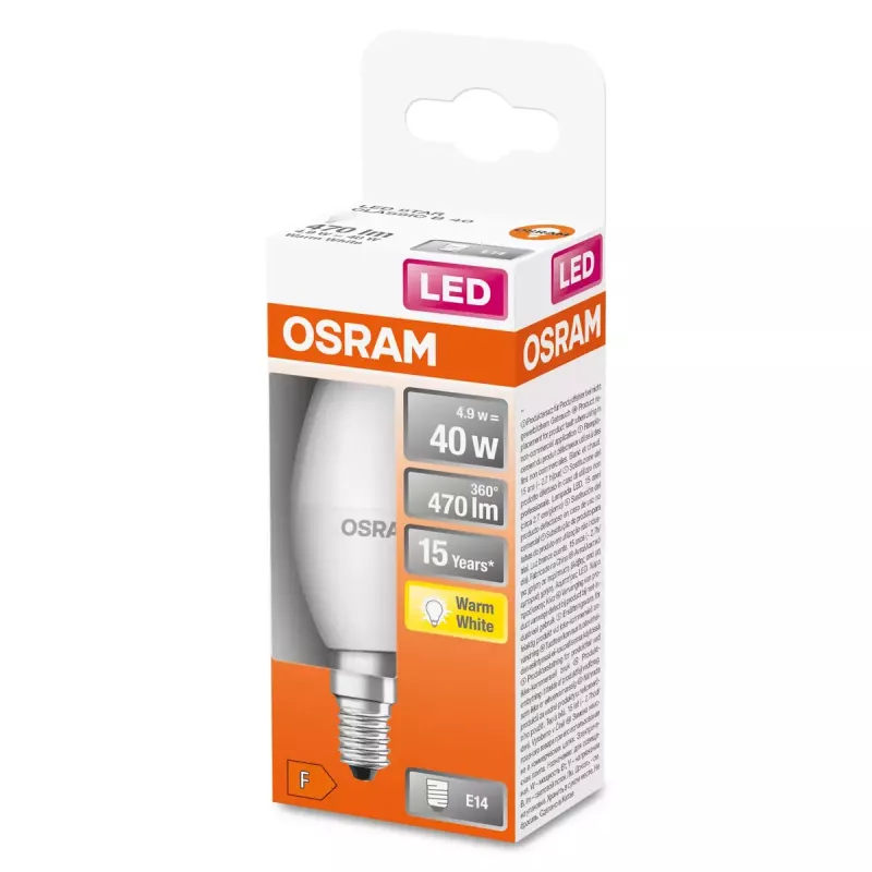 LED-Lampe Ledvance STAR 5 W E14, 2700 K warmweiß, 470 lm
