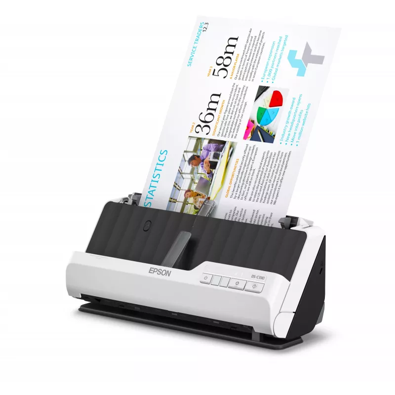 Epson DS-C330 ADF + Einzugsscanner 600 x 600 DPI A4 Schwarz, Weiß