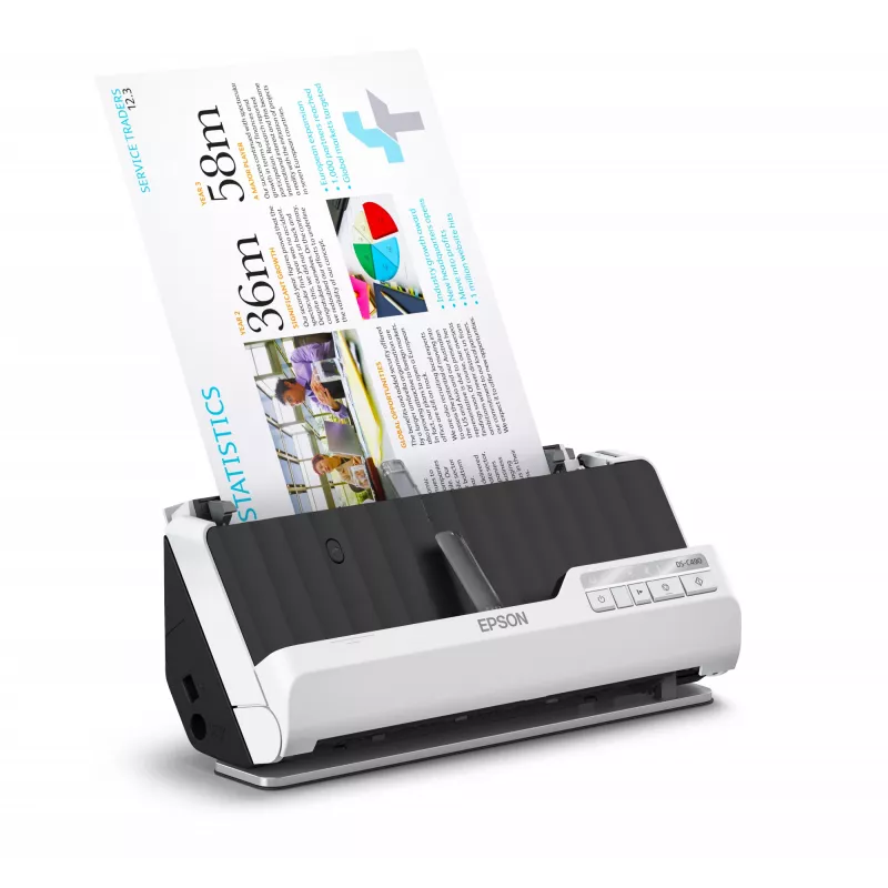 Epson DS-C490 ADF + Einzugsscanner 600 x 600 DPI A4 Schwarz, Weiß