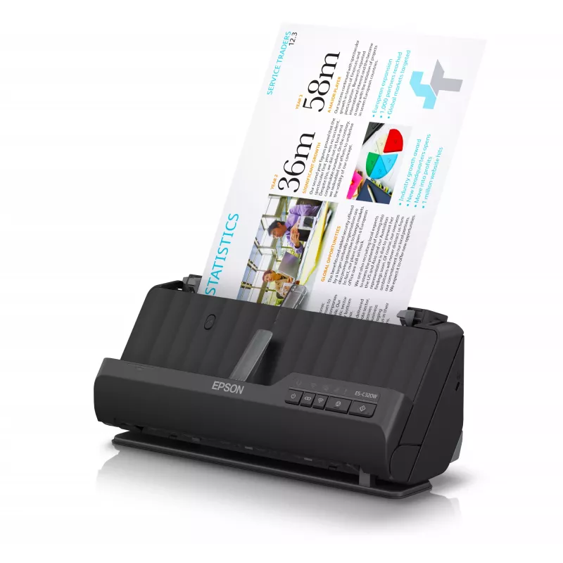 Epson ES-C320W ADF + Einzugsscanner 600 x 600 DPI A4 Schwarz