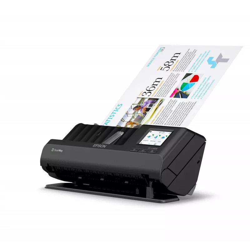 Epson ES-C380W ADF + Einzugsscanner 600 x 600 DPI A4 Schwarz