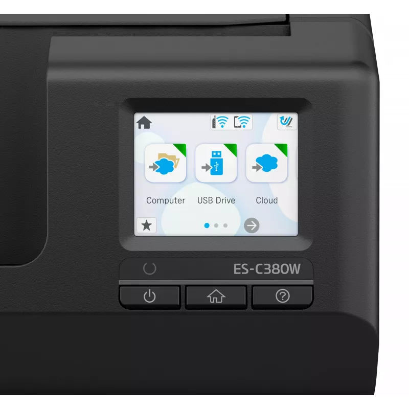 Epson ES-C380W ADF + Einzugsscanner 600 x 600 DPI A4 Schwarz