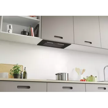 Einbau-Dunstabzugshaube CANDY CPY5MBG, 520 mm, 298 m³/h, schwarzes Glas, Abluft/Umluft