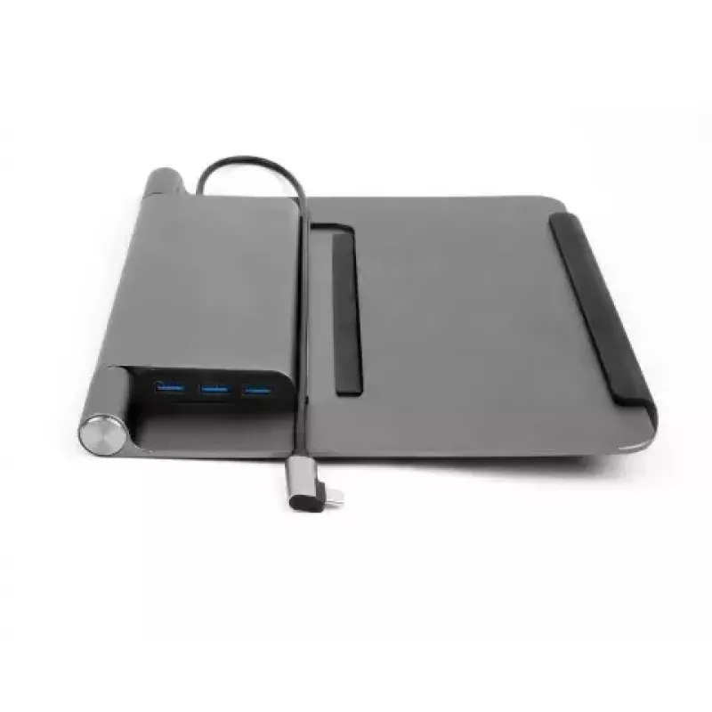 Laptop-Ständer Acer HP.DSCAB.012 für 11,6–15,6 Zoll Notebooks, silber, 270×45×300 mm, 0,821 kg
