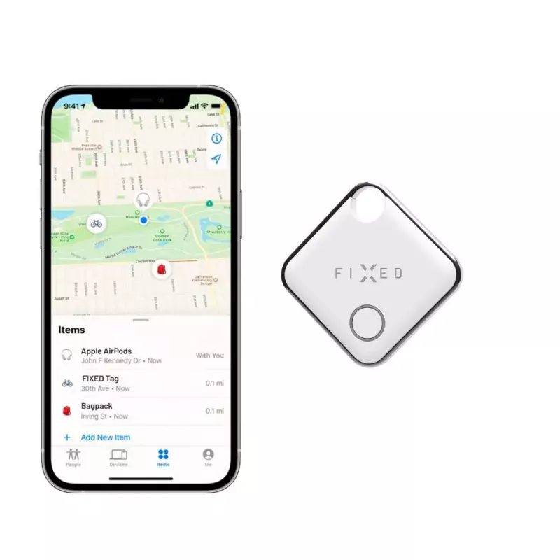 Bluetooth-Ortungstag FIXED FIXTAG-WH — leicht, 11 g, weiß