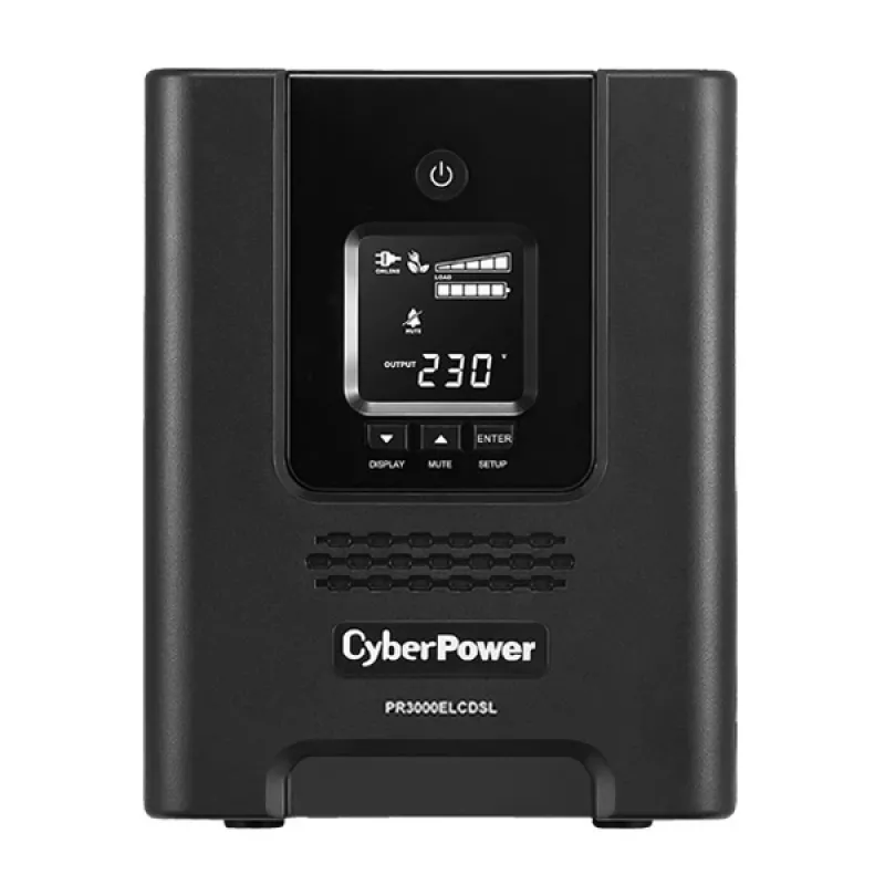 CyberPower PR3000ELCDSL USV unterbrechungsfreie Stromversorgung Line-Interactive 3 kVA 2700 W 9 AC-Steckdosen