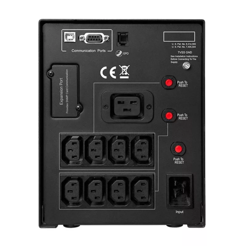 CyberPower PR3000ELCDSL USV unterbrechungsfreie Stromversorgung Line-Interactive 3 kVA 2700 W 9 AC-Steckdosen