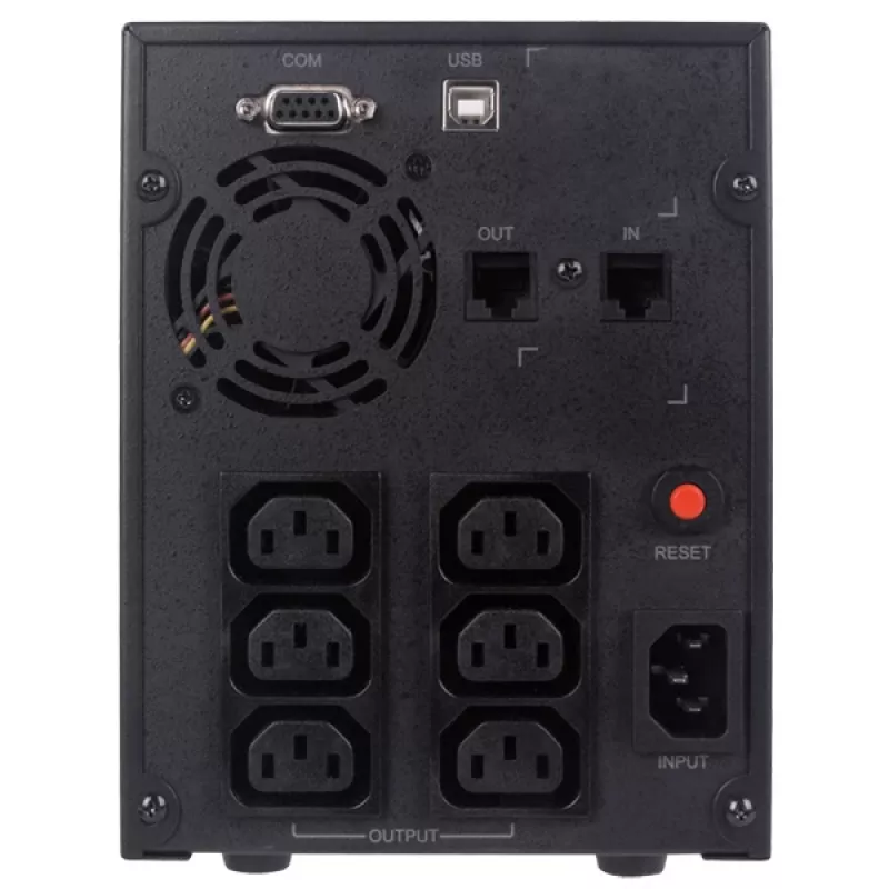 Unterbrechungsfreie Stromversorgung CYBERPOWER VALUE2200EILCD, 2,2 kVA (1320 W), 6 AC-Ausgänge, AVR, LCD, Tower, 230 V