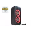 Party-Lautsprecher Sharp PS-949 — 2.1 Kanäle, 132 W PMPO, 20,3 cm (8 Zoll) Tieftöner, Bluetooth A2DP/AVRCP, kabelgebunden & kabellos, schwarz, Kunststoffgehäuse