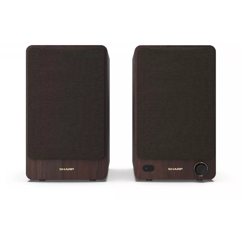 Sharp BOOKSHELF SPEAKERS 2-Wege braun kabelgebunden & kabellos 60 W