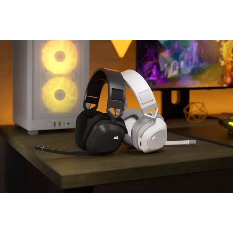 CORSAIR Gaming-Headset HS80 MAX – kabellos – Weiß