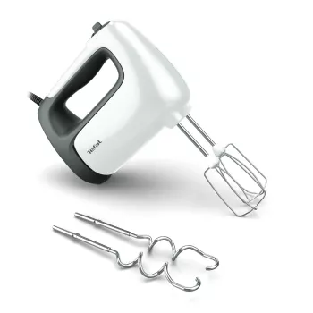 Handmixer Tefal Prep'Mix HT4621 — 500 W, 5 Geschwindigkeiten, Metallbesen, weiß