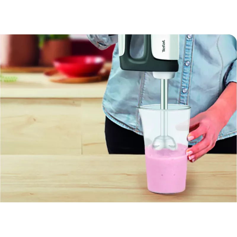 Handmixer Tefal Prep'Mix HT4621 — 500 W, 5 Geschwindigkeiten, Metallbesen, weiß