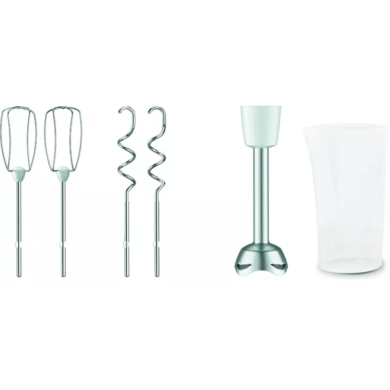 Handmixer Tefal Prep'Mix HT4621 — 500 W, 5 Geschwindigkeiten, Metallbesen, weiß