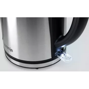 Gorenje K15DWS Wasserkocher 1,5 l 2200 W Schwarz, Edelstahl