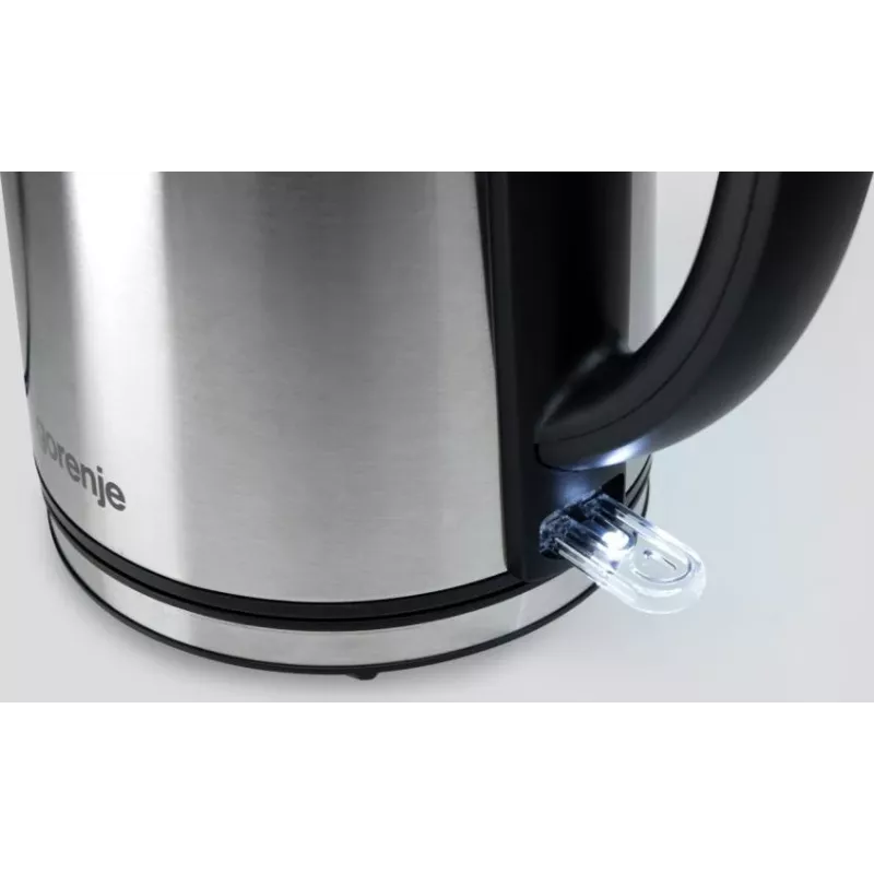 Gorenje K15DWS Wasserkocher 1,5 l 2200 W Schwarz, Edelstahl