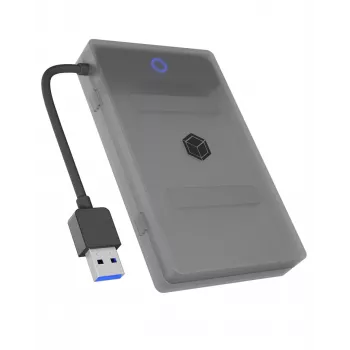 ICY BOX IB-AC603b-U3 HDD/SSD-Gehäuse Anthrazit, Schwarz 2,5 Zoll