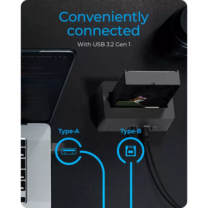 ICY BOX IB-1121-U3 USB 3.2 Gen 1 (3.1 Gen 1) Type-A Schwarz