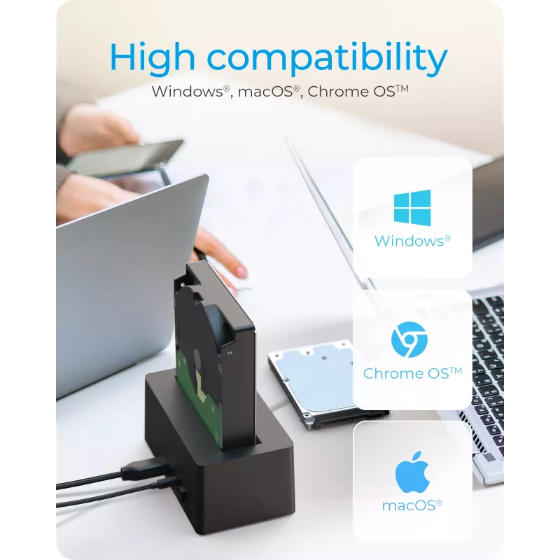 ICY BOX IB-1121-U3 USB 3.2 Gen 1 (3.1 Gen 1) Type-A Schwarz