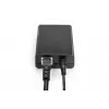 DIGITUS Gigabit PoE+ Splitter, 10/100/1000 Mbit/s, 24 W Eingang: 802.3at PoE, Ausgang: 5V/2A, 9V/2A, 12V/2A, Kunststoffgehäuse, schwarz