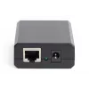 DIGITUS Gigabit PoE+ Splitter, 10/100/1000 Mbit/s, 24 W Eingang: 802.3at PoE, Ausgang: 5V/2A, 9V/2A, 12V/2A, Kunststoffgehäuse, schwarz