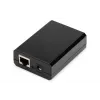 DIGITUS Gigabit PoE+ Splitter, 10/100/1000 Mbit/s, 24 W Eingang: 802.3at PoE, Ausgang: 5V/2A, 9V/2A, 12V/2A, Kunststoffgehäuse, schwarz