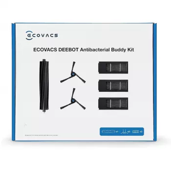 Zubehörkit Ecovacs DKT060099 für Staubsaugerroboter Schwarz 6 Stück