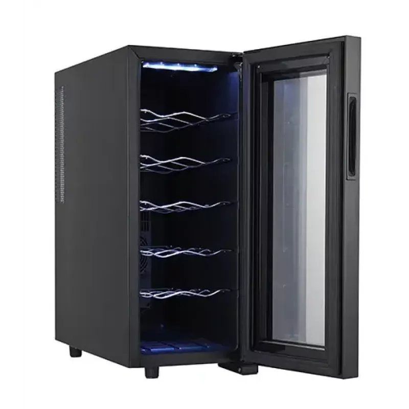 Thermoelektrischer Weinkühler Adler AD 8083 — 12 Flaschen, freistehend, schwarz, 33 L, 12–18 °C