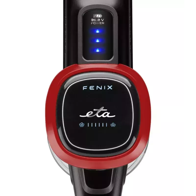 Handstaubsauger ETA ETA223390000 Fenix — kabellos 25,2 V, bis zu 40 Min. Laufzeit, grau/rot
